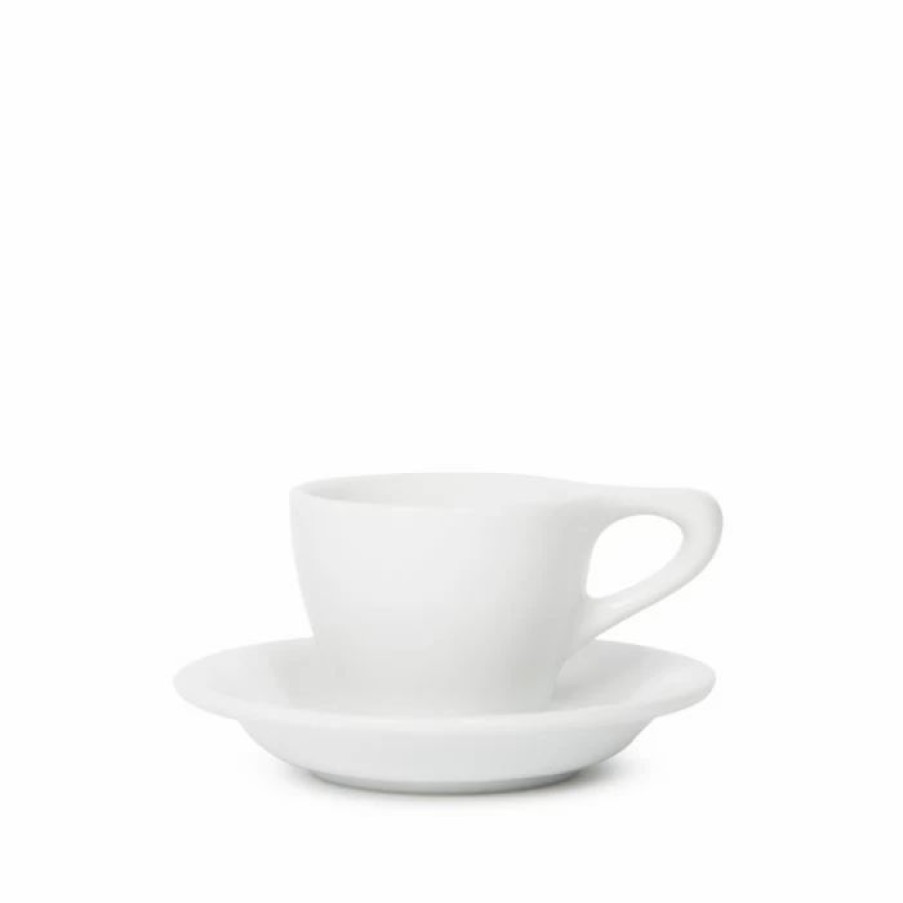 Cups & Mugs * | Lino Espresso Cup & Saucer (3Oz/89Ml) White