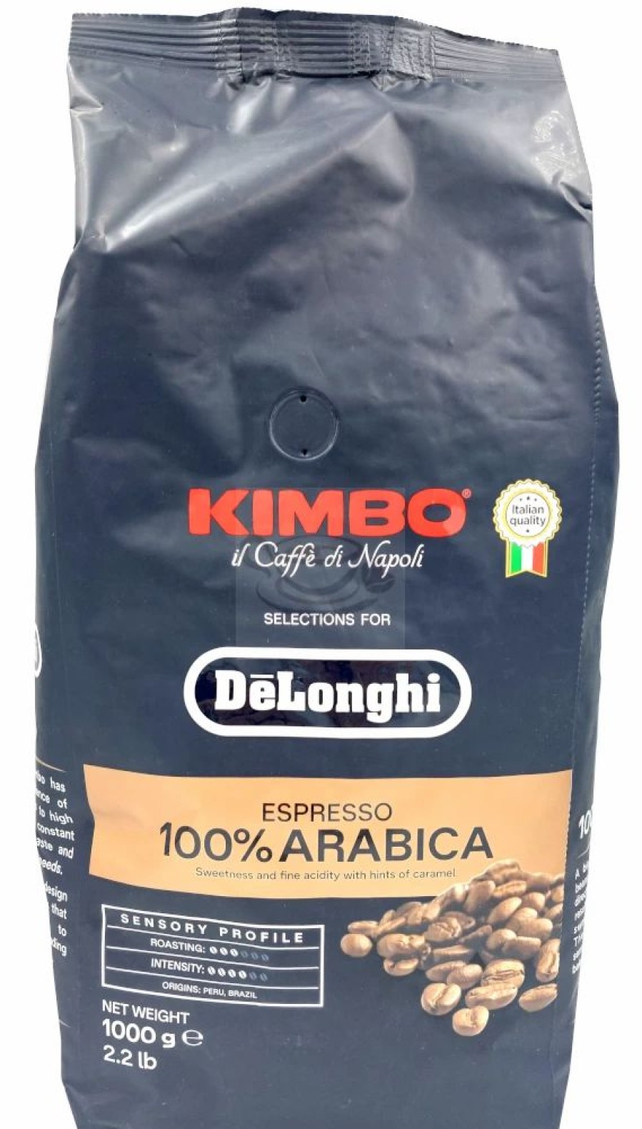 Coffee Beans * | Delonghi Kimbo Espresso 100% Arabica