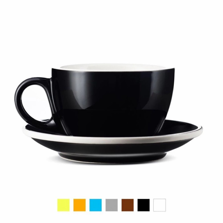 Cups & Mugs * | Latte Cup & Saucer (12Oz) Set Of 2