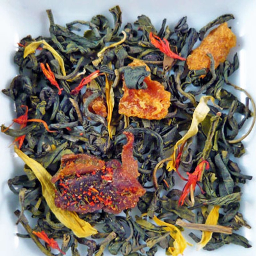 Tea * | Organic Ginger Peach Orange Green Tea