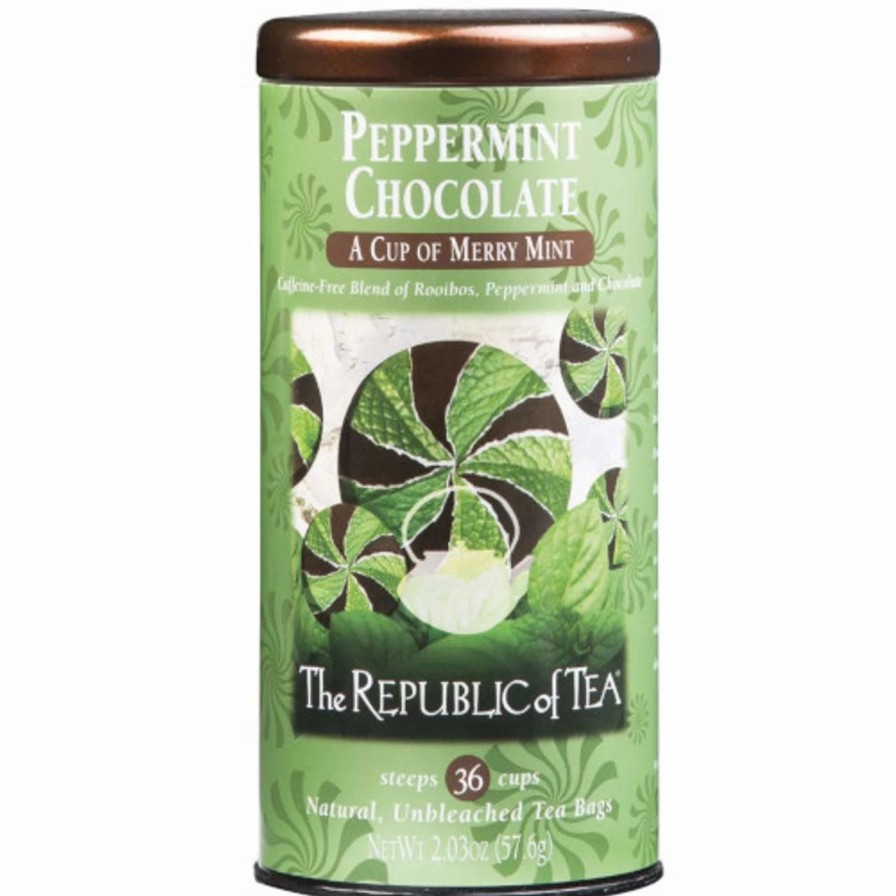 Tea * | Republic Peppermint Chocolate Tea Bags 36Ct.