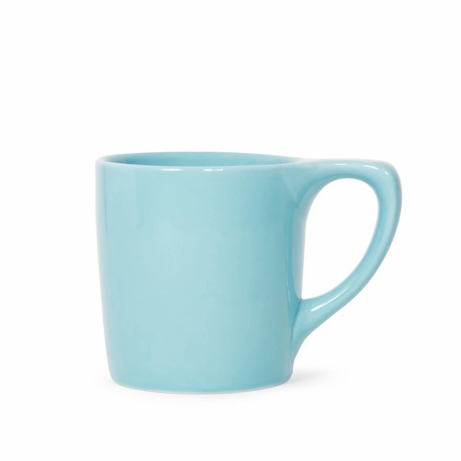 Cups & Mugs * | 10Oz Lino Diner Coffee Mug Blue Teal