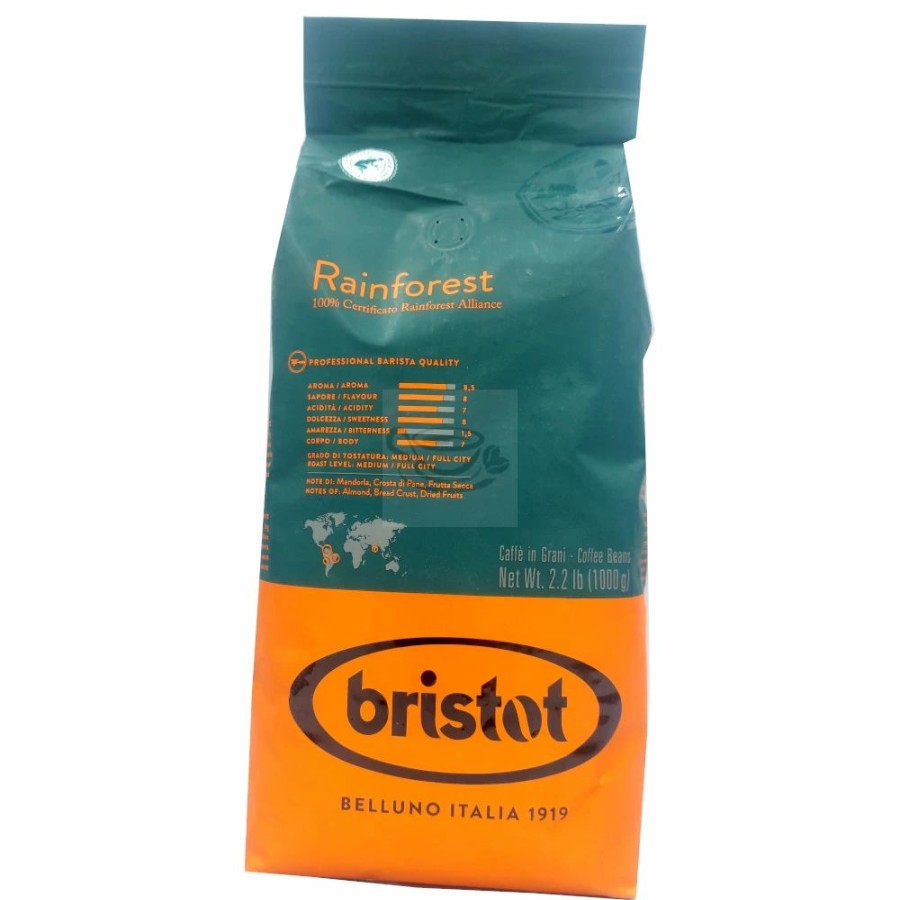 Coffee Beans * | Bristot Rainforest 1Kg Coffee Beans