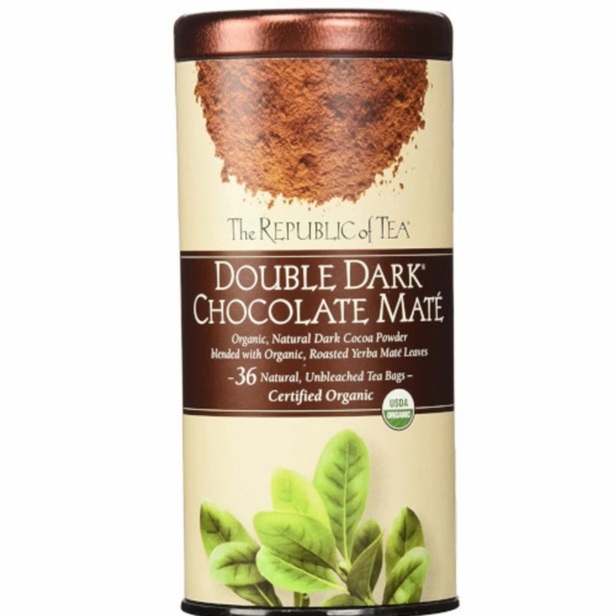 Tea * | Republic Organic Double Dark Chocolate Mate Tea Bags 36Ct.