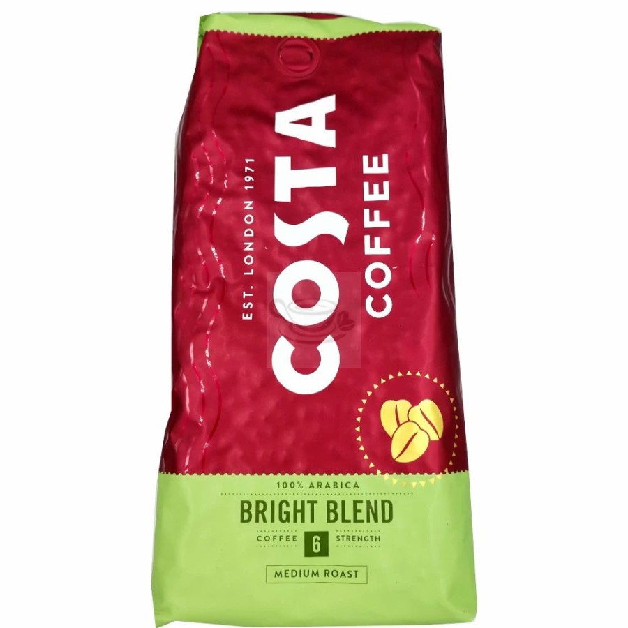 Coffee Beans * | Costa Coffee Bright Blend Medium Roast 1Kg Coffee Beans