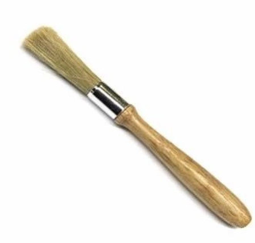 Grinders * | Espresso Utility Brush With Wood Handle