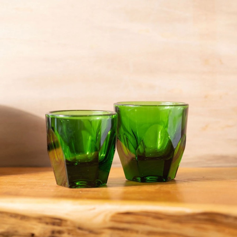 Cups & Mugs * | Vero Cortado Glass (4.25Oz) Emerald Green