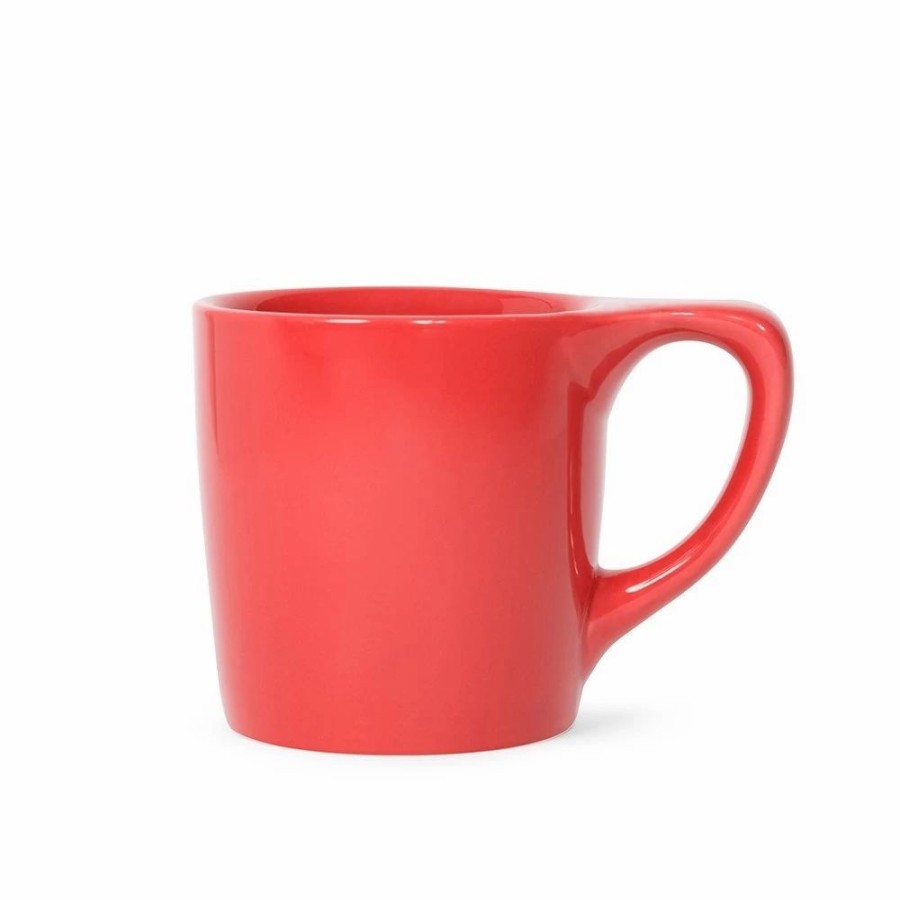 Cups & Mugs * | 10Oz Lino Diner Coffee Mug Rhubarb Red