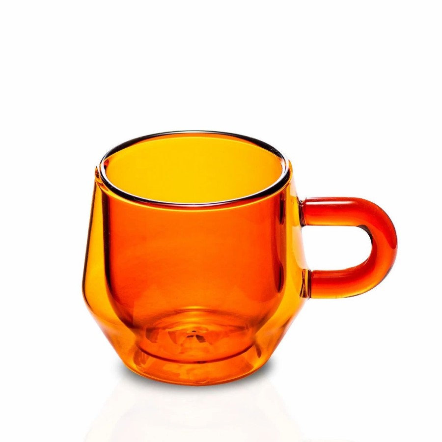 Cups & Mugs * | Double Wall Glass Mug (4Oz/120Ml) Set Of 2