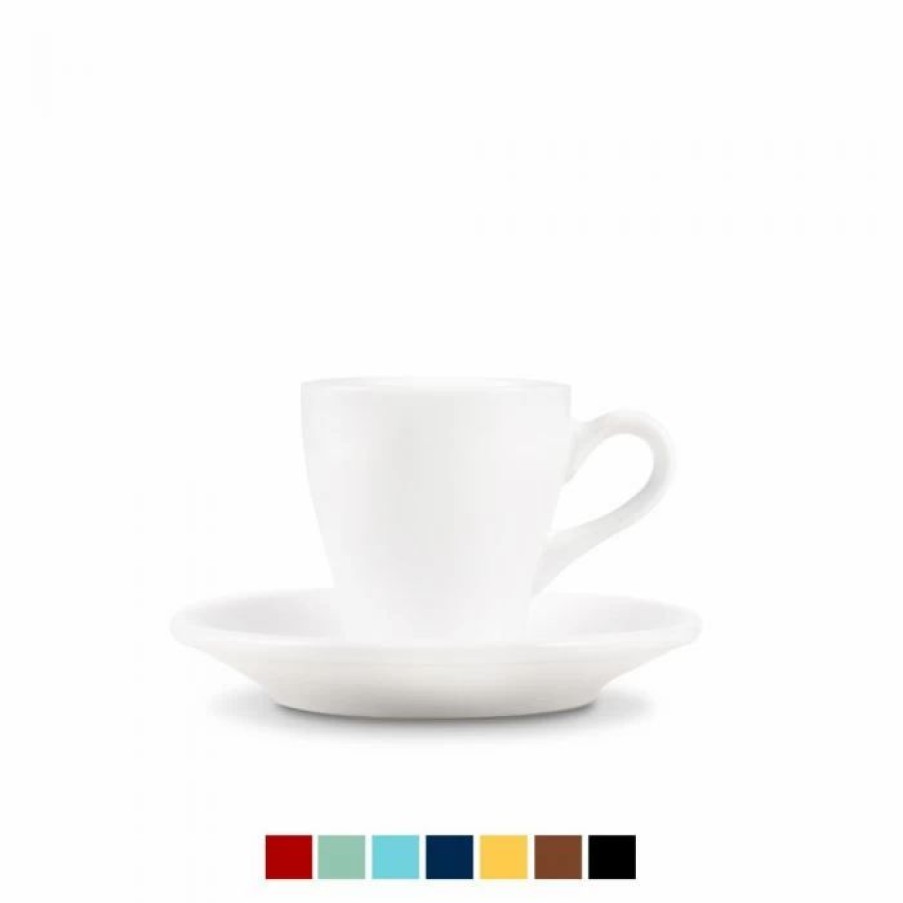 Cups & Mugs * | Tulip Style Espresso Cup & Saucer (2.7Oz/80Ml) Set Of 2