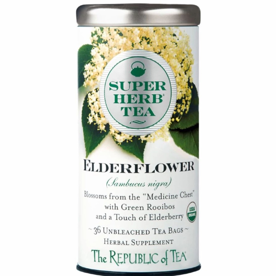 Tea * | Republic Organic Elderflower Superherb Tea Bags 36Ct.