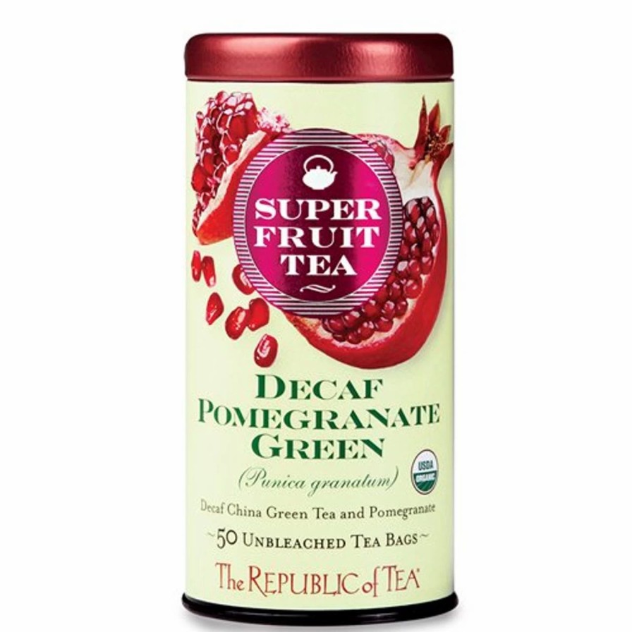 Tea * | Republic Decaf Pomegranate Superfruit Green Tea Bags 50Ct.