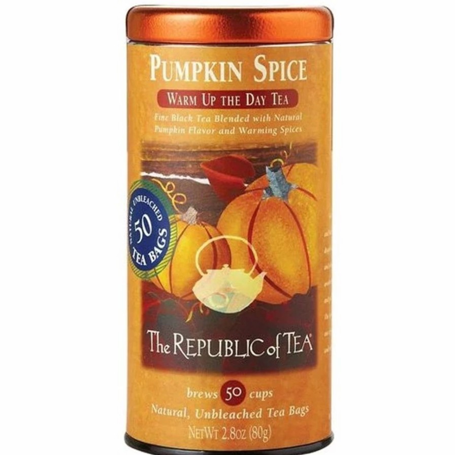 Tea * | Republic Pumpkin Spice Black Tea Bags 50Ct.