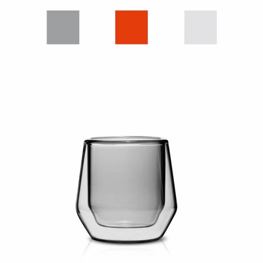 Cups & Mugs * | Double Wall Glass Espresso Cup (2.5Oz/75Ml) Set Of 2