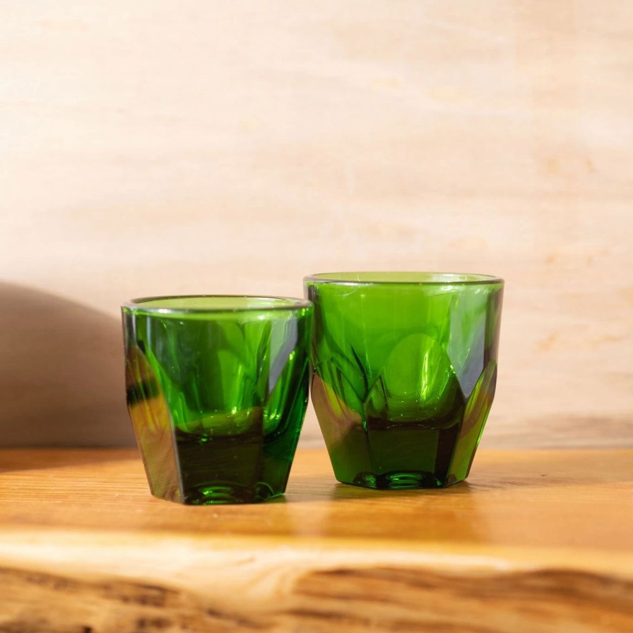 Cups & Mugs * | Vero Cappuccino Glass (6Oz) Emerald Green